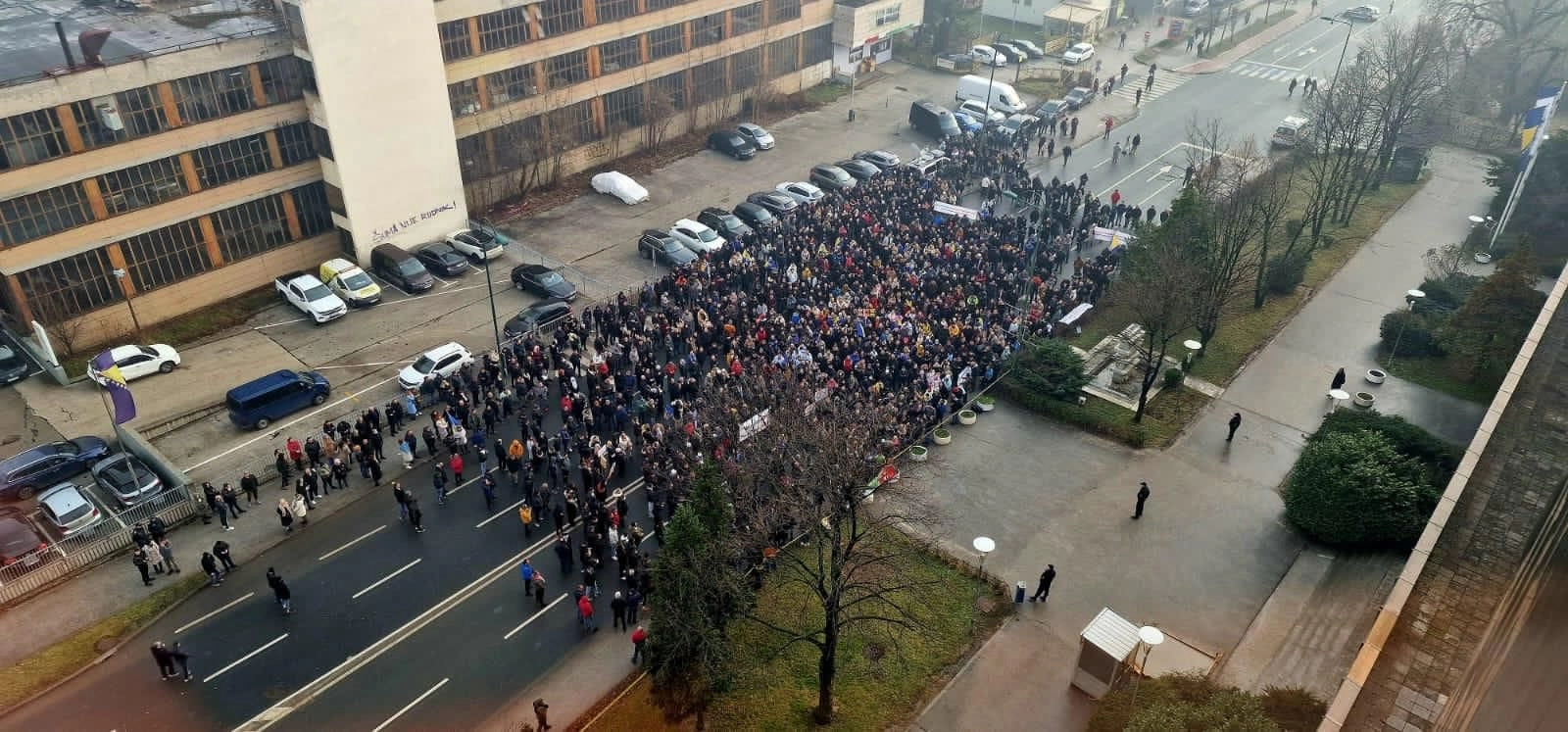 Održani prosvjedi zbog visine minimalne plaće u FBiH